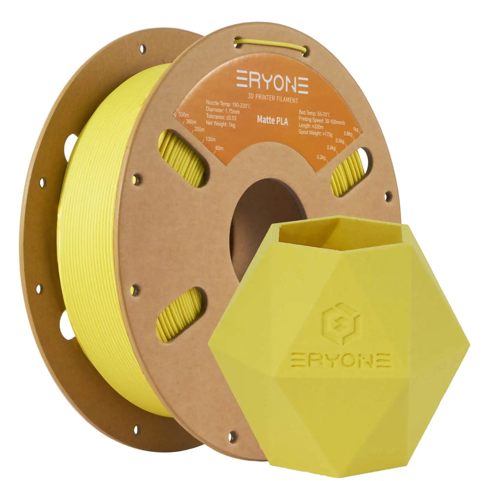 ERYONE Matte PLA Filament 1KG 1.75mm High Quality Spool Matte Filament For 3D Printer New Arrival  Fast Shipping