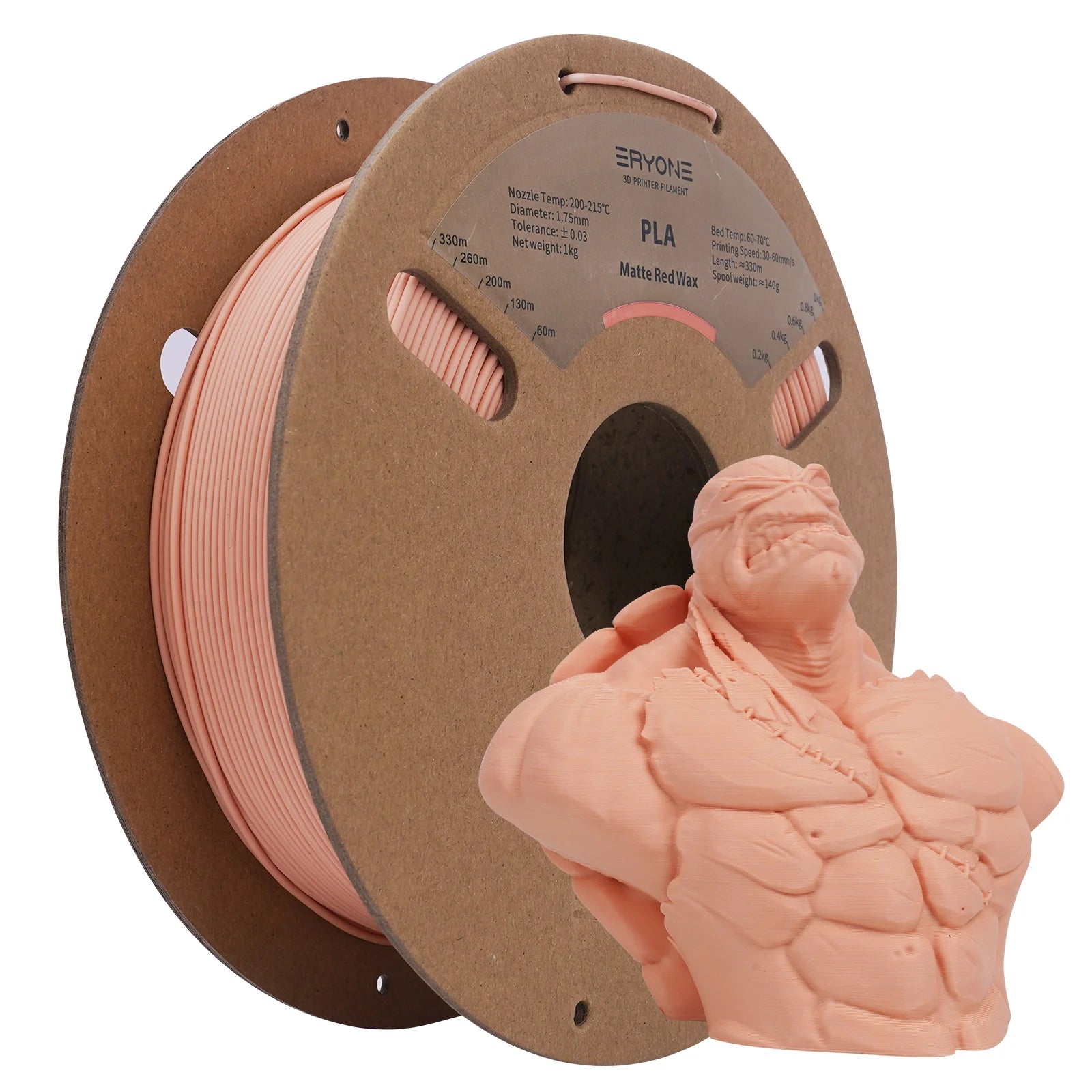 ERYONE Matte PLA Filament 1KG 1.75mm High Quality Spool Matte Filament For 3D Printer New Arrival  Fast Shipping