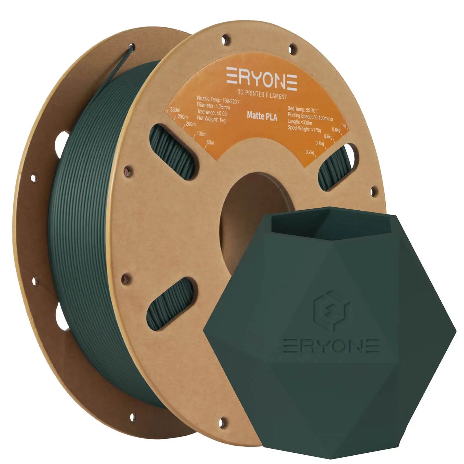 ERYONE Matte PLA Filament 1KG 1.75mm High Quality Spool Matte Filament For 3D Printer New Arrival  Fast Shipping